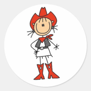 Adesivo Figura do palito da garota