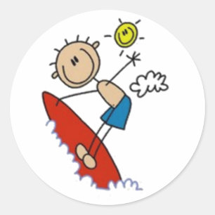 Adesivo Figura do Surfing Stick