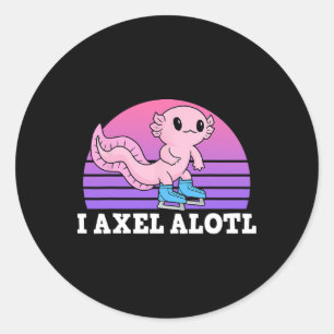 Adesivo Figura I Axel Alotl Ice Skating Axolotl