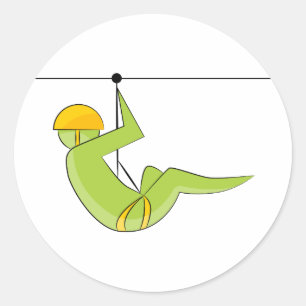 Adesivo Figura ícone da vara do cavaleiro de Zipline