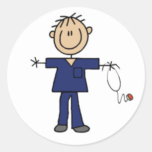 Adesivo Figura masculina pele da vara do meio da