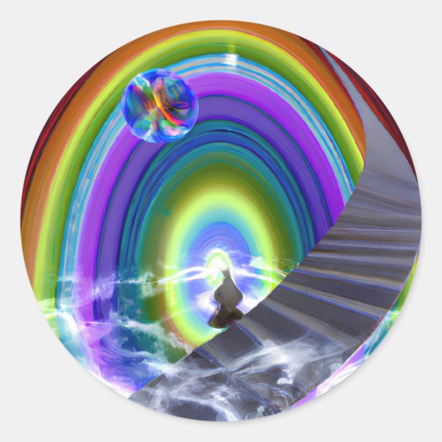 Adesivo Figura Misteriosa no Stargate Inter-Dimensional (Frente)