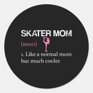 Adesivo Figura Skater Mãe Skate de gelo Mãe