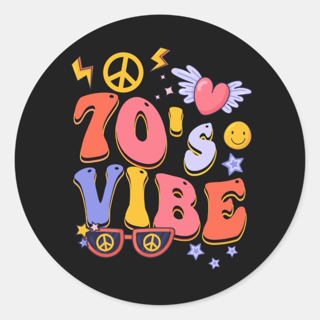 Adesivo Figurino 70 da Vibe Figurume 70 Groovy Hippie P (Frente)