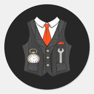 Adesivo Figurino De Condutor De Comboios De Halloween Para