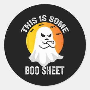 Adesivo Figurino De Fantasma De Boo De Halloween Este É Um