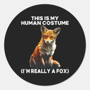 Adesivo Figurino De Fox Halloween - Este É O Meu Figurino