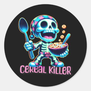 Adesivo Figurino de Halloween Cereja Assassino Engraçado C
