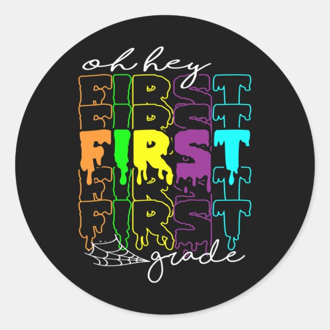 Adesivo Figurino de Halloween - Ei, Professor de 1º ano (Frente)