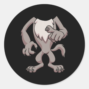 Adesivo Figurino De Lobo Para O Halloween Werewolf Animal