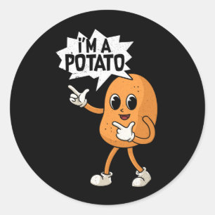 Adesivo Figurino do Dia das Bruxas de Batata, estilo Kawai
