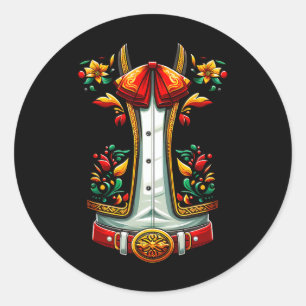Adesivo Figurino Mexicano Para Cinco De Mayo Mariachi Char