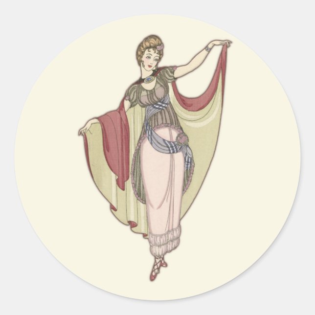 Adesivo Figurinos - Vestidos de dança, moda (Frente)