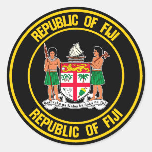 Adesivo Fiji Round Emblem