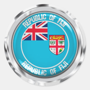 Adesivo Fiji Round Emblem