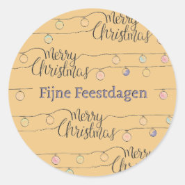Adesivo Fijne Kerstdagen kerst sticker