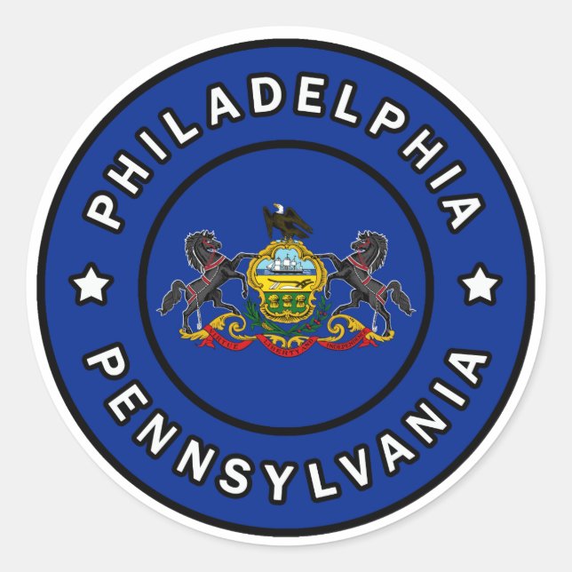 Adesivo Filadelphia Pensilvânia (Frente)