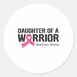 Adesivo Filha De Fita De Um Guerreiro Cancer De Mama