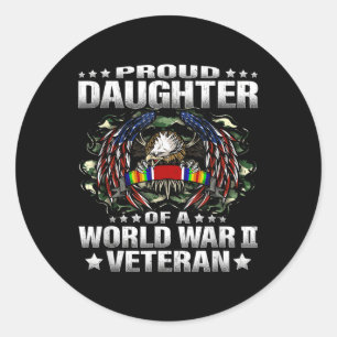 Adesivo Filha Orgulhosa De Um Militar Veterano Da Segunda