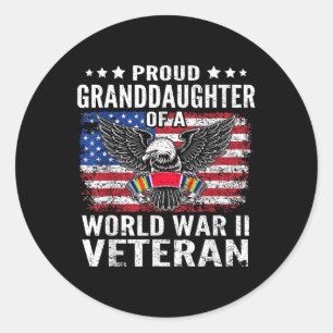 Adesivo Filha Orgulhosa De Um Veterano Wwii Na Segunda Gue