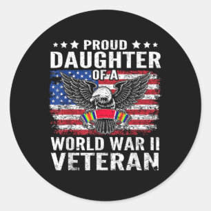 Adesivo Filha Orgulhosa De Um Veterano Wwii Segunda Guerra