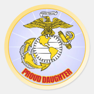 Adesivo Filha orgulhosa do USMC