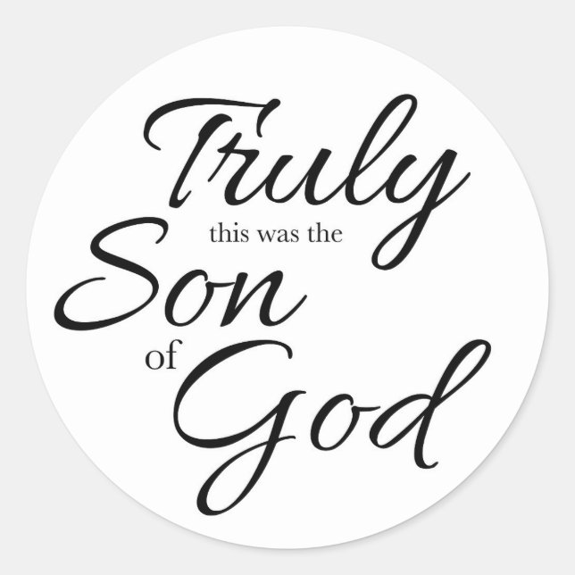 Adesivo Filho de Deus (Frente)