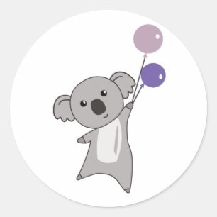 Adesivo Filhos De Animais Cujos Bovinos Roxos De Koala