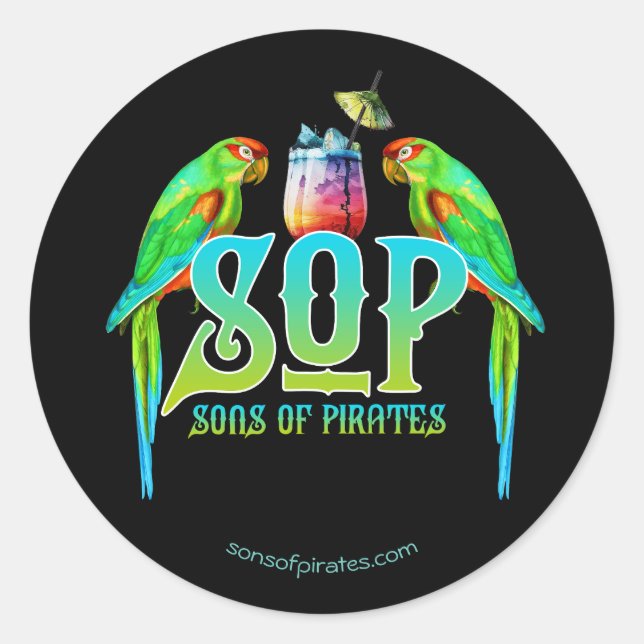 Adesivo Filhos Do SOP De Piratas (Frente)