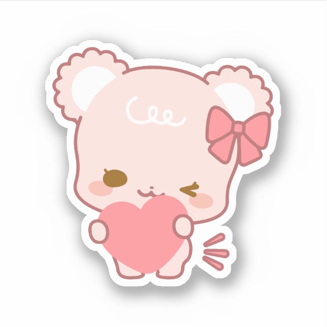 Adesivo filhotes de açúcar fofo (Frente)