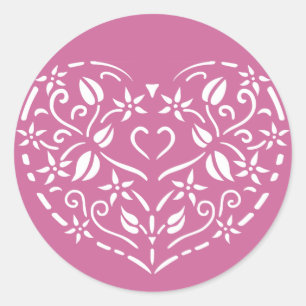Adesivo Filigree Heart