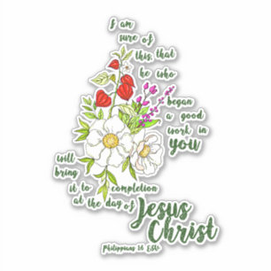 Adesivo Filipenses 1:6