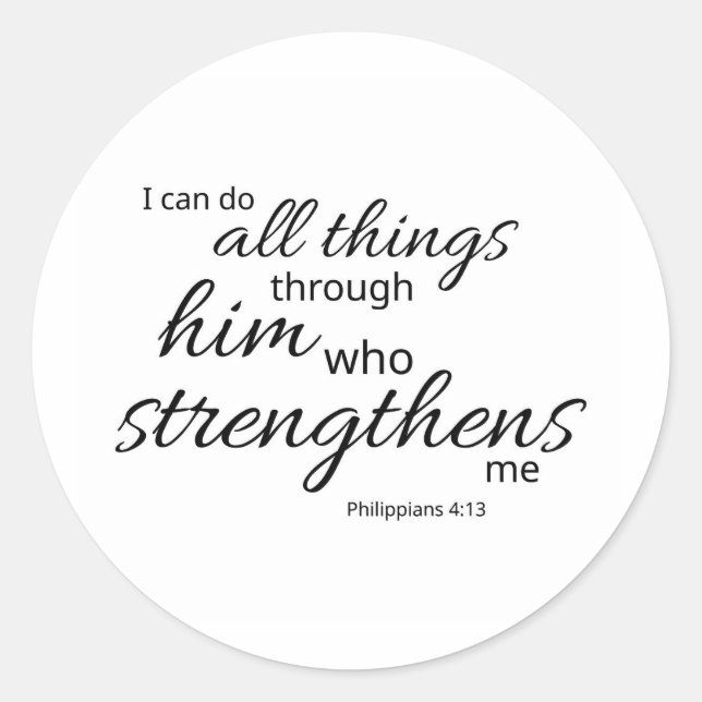 Adesivo Filipenses 4:13 (Frente)