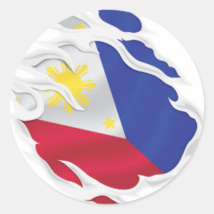 Adesivo Filipinas - Bandeira em relevo
