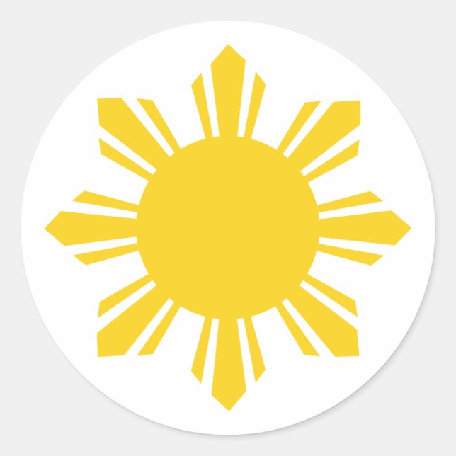 Adesivo Filipinas cortaram o sol, Filipinas (Frente)