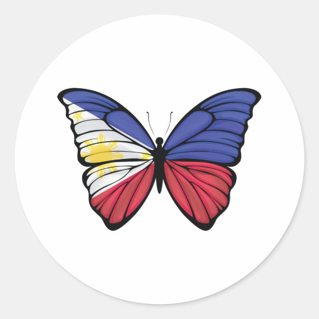 Adesivo Filipinas Hypolimnas Butterfly (Frente)