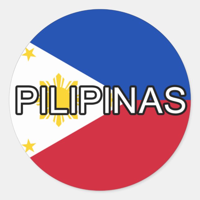 Adesivo Filipinas Pilipinas Euro Sticker (Frente)