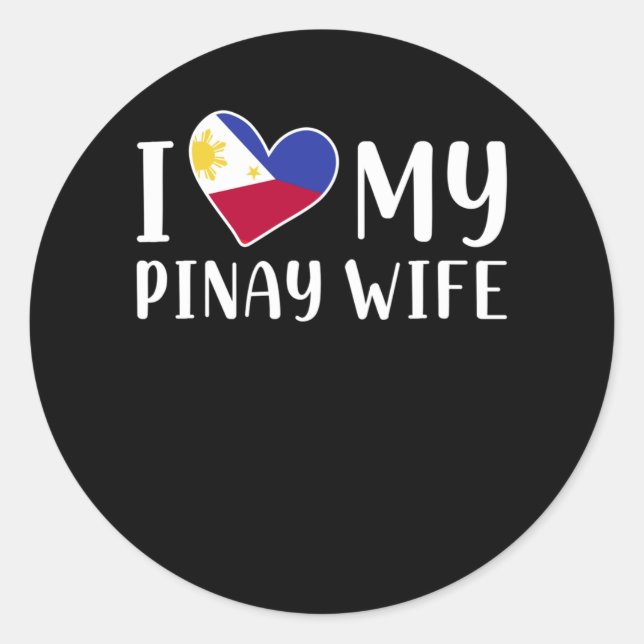Adesivo Filipinas Pinay Love Wife Pinoy Husband (Frente)