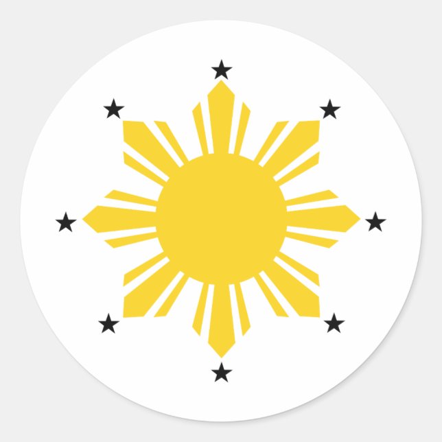 Adesivo Filipinas Sun | Filipino Sun | PI Sun (Frente)