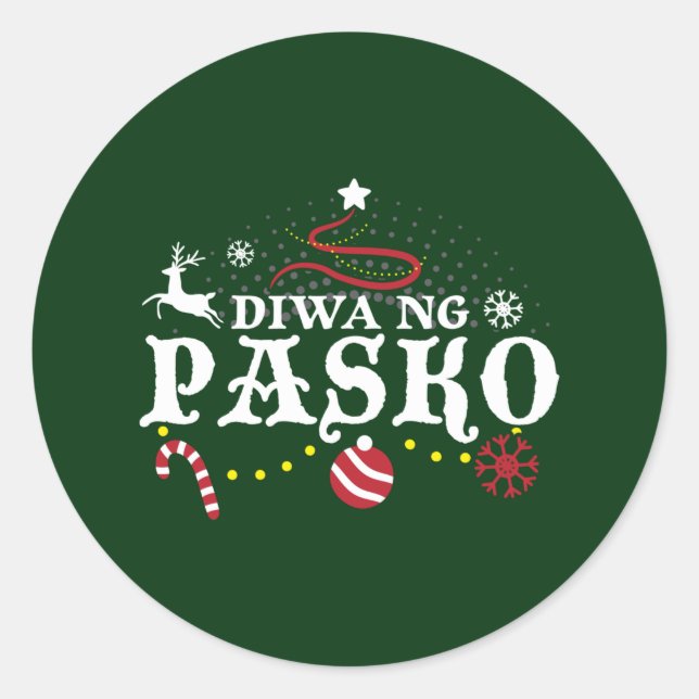 Adesivo Filipinas Tagalog - Diwa Ng Pasko (Frente)