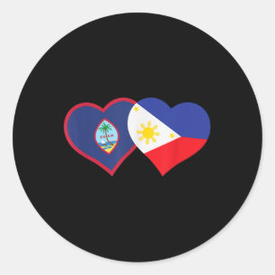 Adesivo Filipino Guam Heart Pinoy Chamorro Filipinas Gua