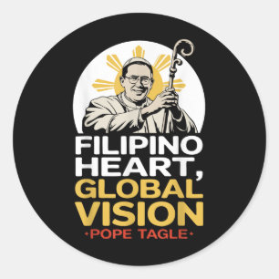 Adesivo Filipino Heart, Arcebispo de Visão Global Tagle