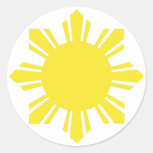 Adesivo Filipino Sun - Amarelo (Frente)