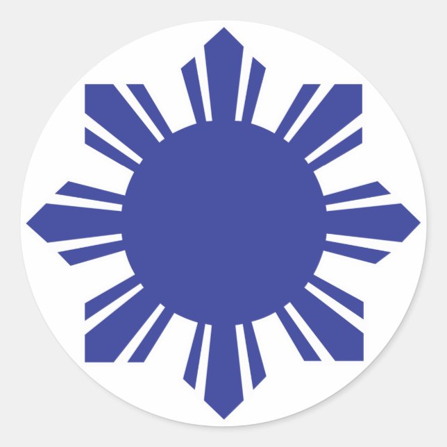 Adesivo Filipino Sun - Azul (Frente)