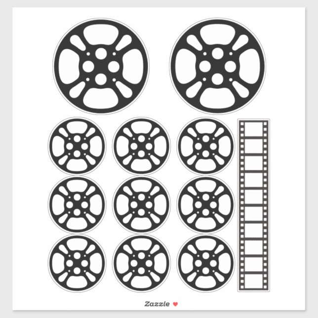 Adesivo Film Reel / Movie Reel Temporary Tattoo (Folha)