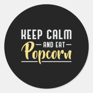 Adesivo Filme de cinema no dia da pipoca Snack Mantenha Ca