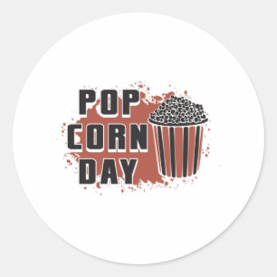 Adesivo Filme de cinema Popcorn Day Snack Pop