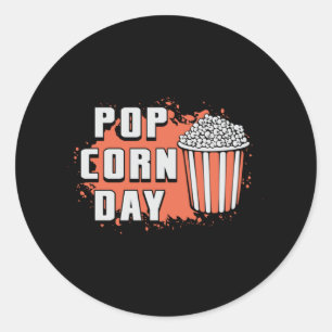 Adesivo Filme de cinema Popcorn Day Snack Pop Filme Ideia