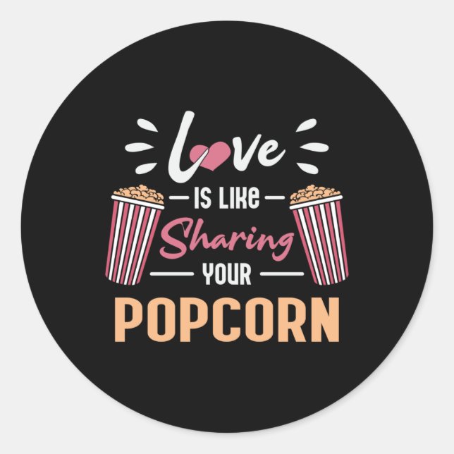 Adesivo Filme em cinema Popcorn Day Snack Pop Filme Ideia  (Frente)