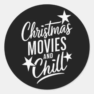 Adesivo Filmes De Natal E Presente Xmas Da Família Chill